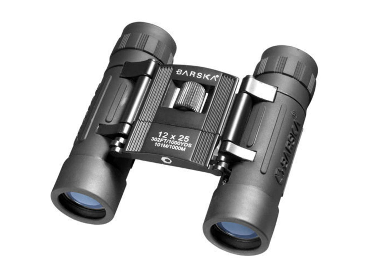 Barska Lucid View 12x25mm Roof Prism Compact Binoculars Black AB10209