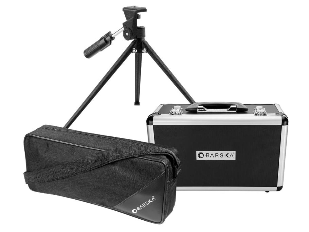 Barska 20-60x60 Blackhawk Spotting Scope Angled Porro Prism BK-7 Glare Reducing Sunshade Green AD12706
