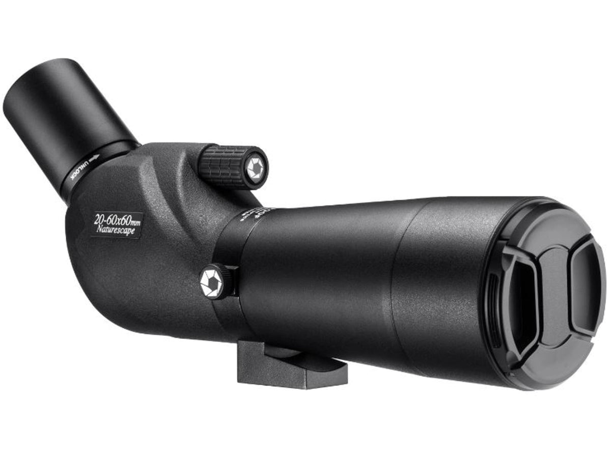 Barska 20-60x60 WP Naturescape Spotting Scope Angled w/Tripod Black AD12684
