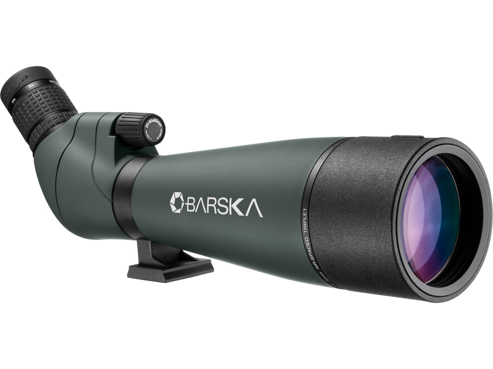 Barska 20-60x80mm Colorado Waterproof Spotting ScopeStraightGreen AD12756