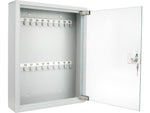 Barska 20 Position Key Cabinet w/Glass DoorGray CB12952