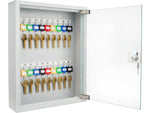Barska 20 Position Key Cabinet w/Glass DoorGray CB12952