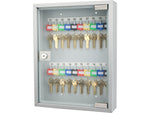 Barska 20 Position Key Cabinet w/Glass DoorGray CB12952
