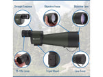 Barska 25-125x88 WP Benchmark Spotting Scope Straight w/ 2 Tripods 2 Cases