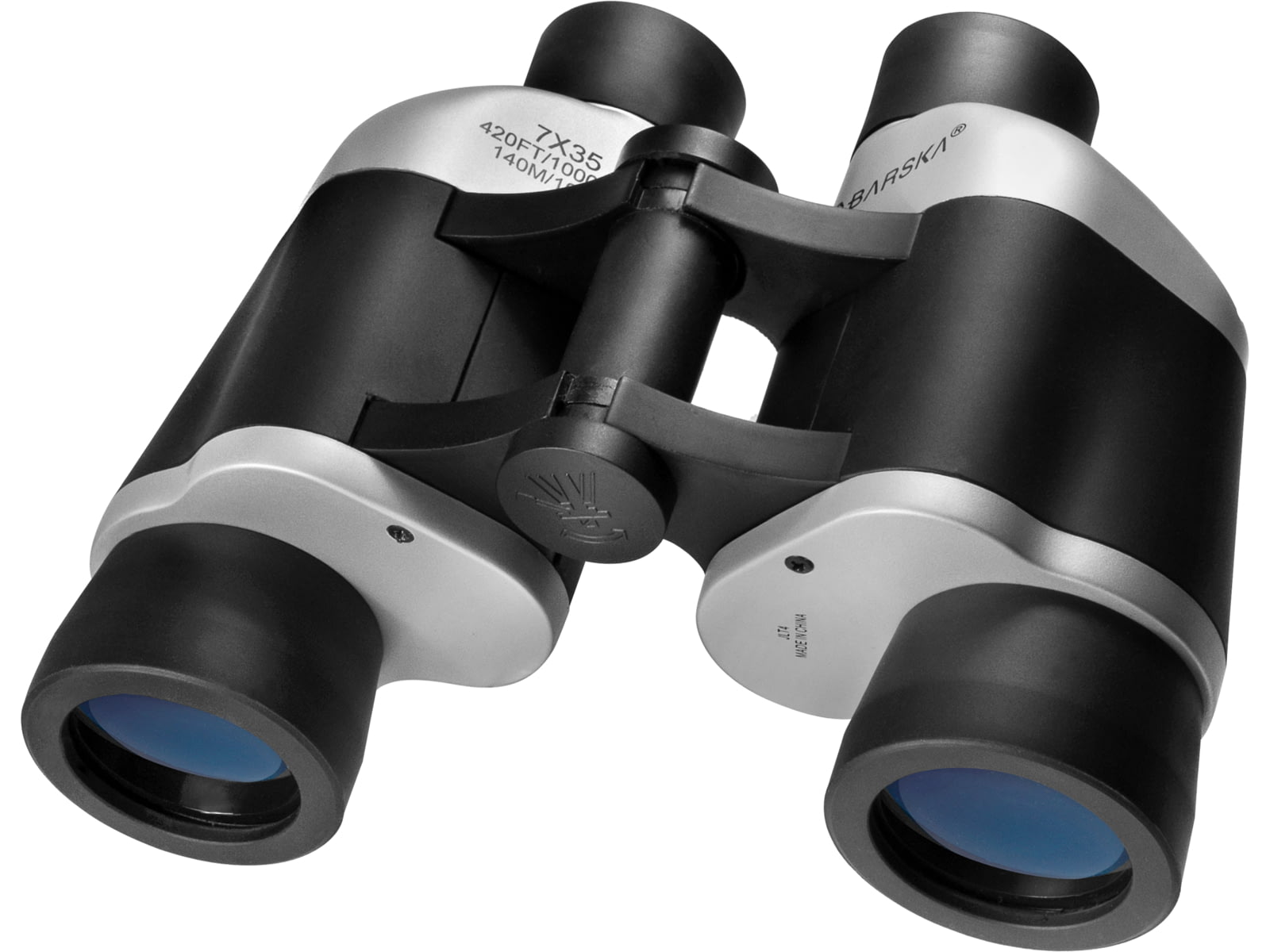 Barska Focus Free 7x35mm Porro Prism Binoculars Gray/Black AB10304