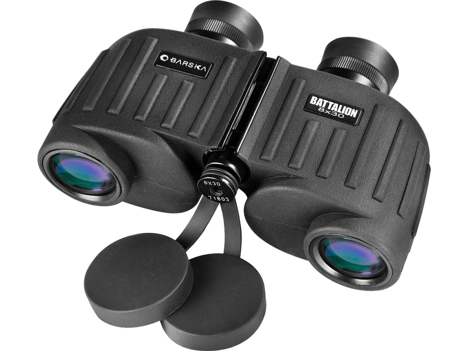 Barska Battalion 8x30mm Porro Prism Rangefinder Binoculars Black AB11036