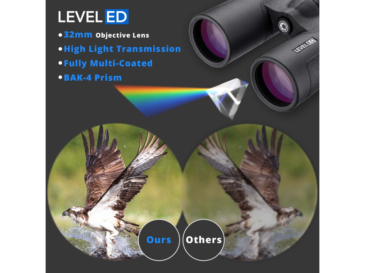 Barska 8x32mm WP Level ED Binoculars Black AB12990