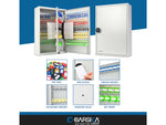 Barska Adjustable Key Cabinet RFID Lock Gray Medium CB13716
