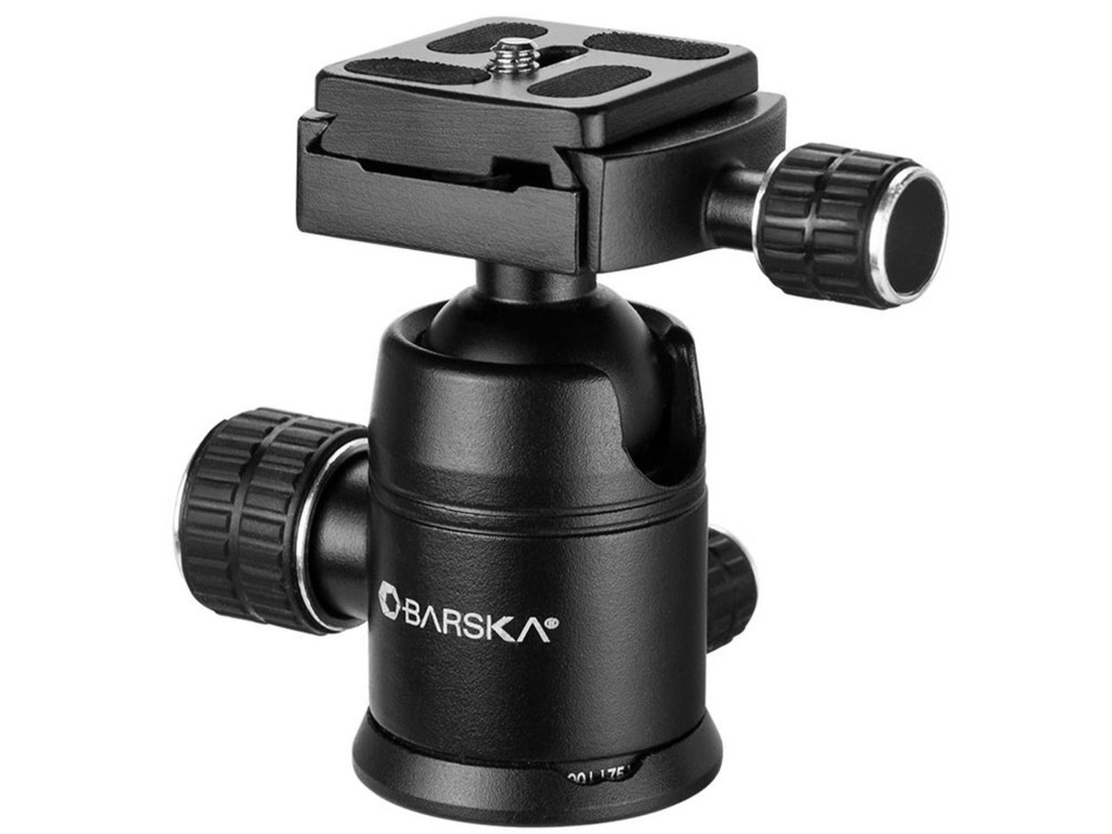 Barska Ball Joint Tripod Head 90 Degree Tilt Connects to 3/8 - 16 Thread Tripod Screw Black Outer Size 2.5 x AF12544