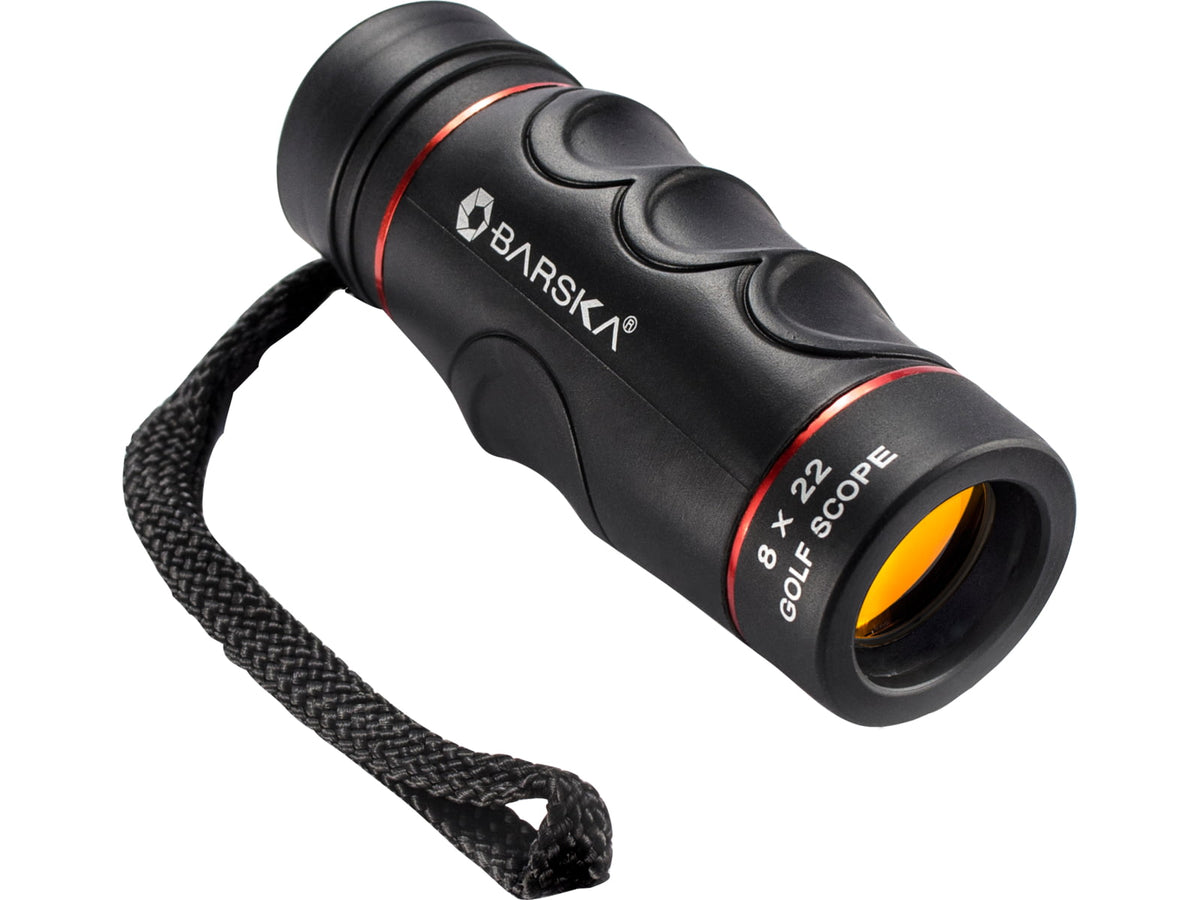 Barska Blue Line Compact Monocular Golf Rangefinder 8-22x Black AA10199