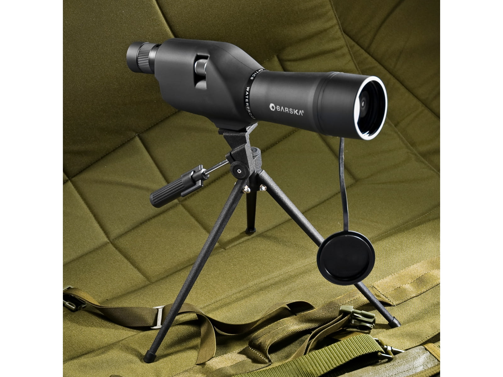 Barska Colorado 20-60x60 Waterproof Straight Spotting Scope Black w/ Tripod & Case