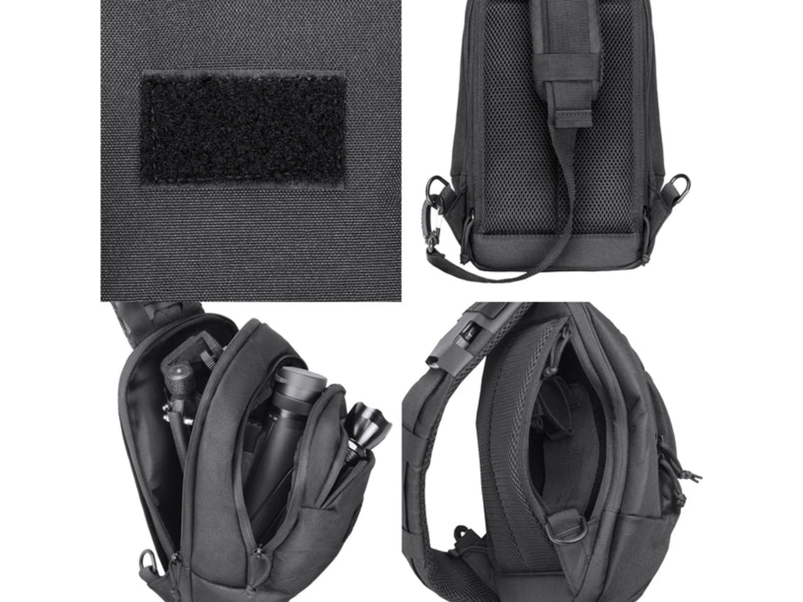 Barska GX-800 Tactical Crossbody Sling Bag Black Medium BI14090