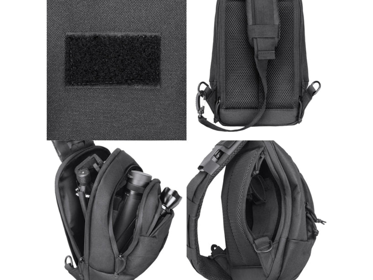 Barska GX-800 Tactical Crossbody Sling Bag Black Medium BI14090