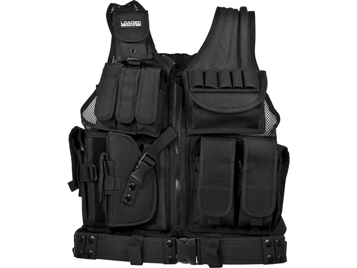 Loaded Gear VX-200 Tactical Vest Left handed use Black BI12154