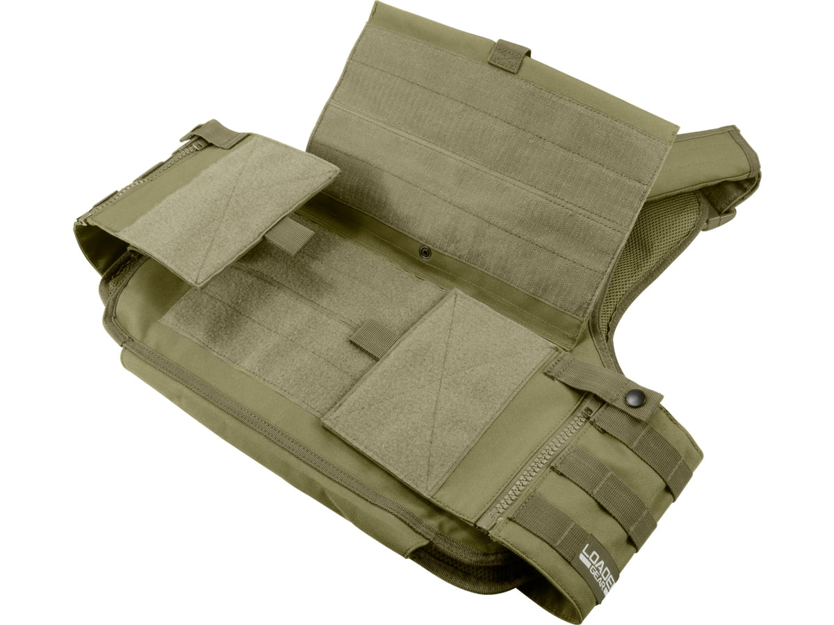 Barska Loaded Gear VX-500 MOLLE Plate Carrier Tactical VestOD Green BI12290