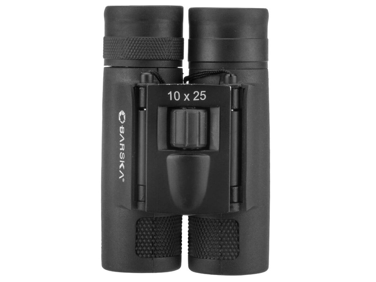 Barska Lucid View Compact 10x25mm Roof Prism Binoculars Black Small AB13275
