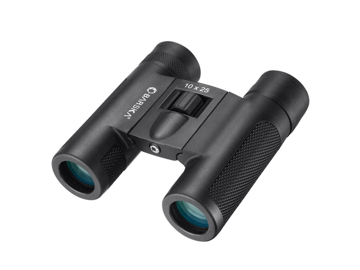 Barska Lucid View Compact 10x25mm Roof Prism Binoculars Black Small AB13275