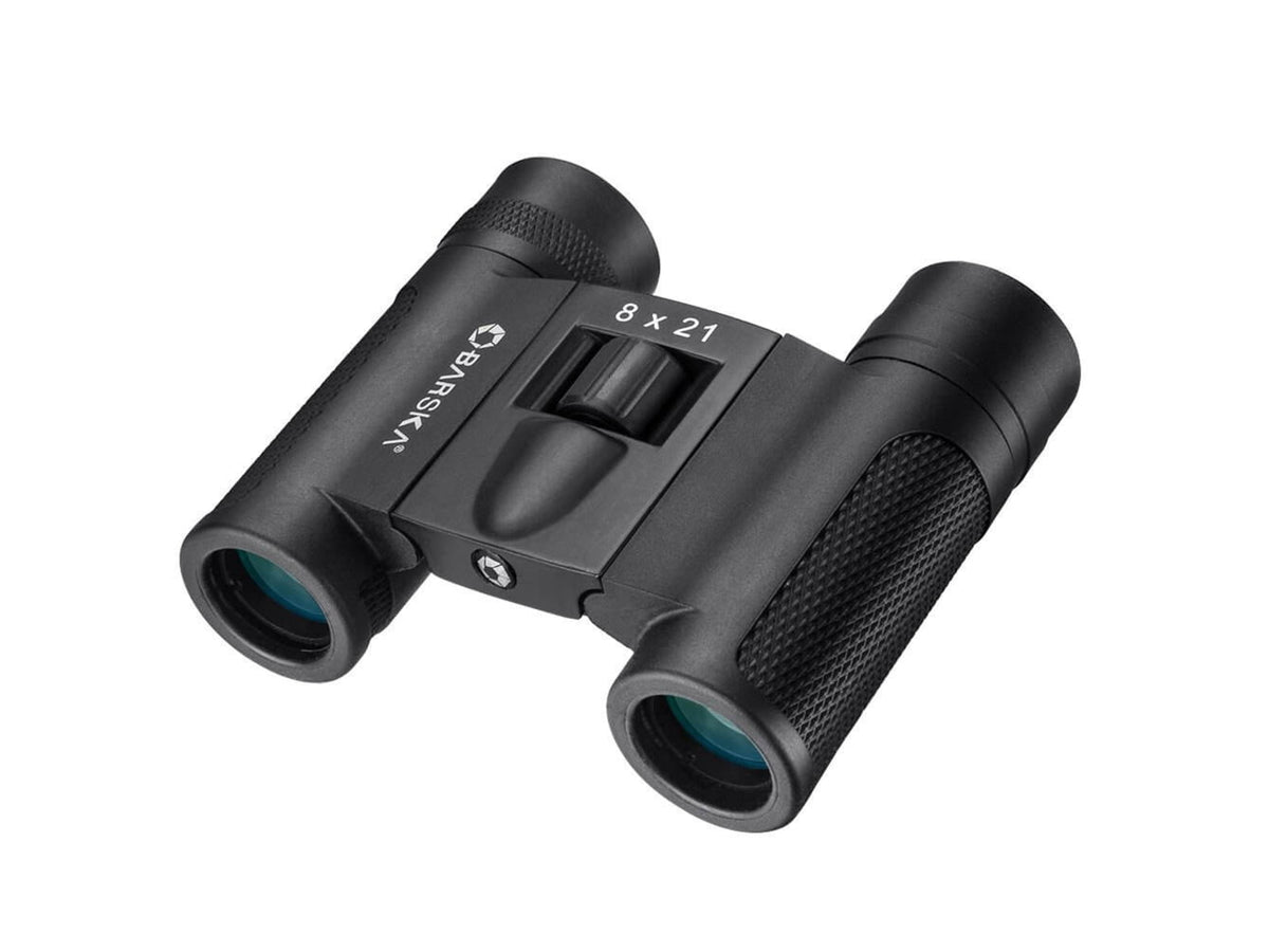 Barska Lucid View Compact 8x21mm Roof Prism Binoculars Black Small AB13273