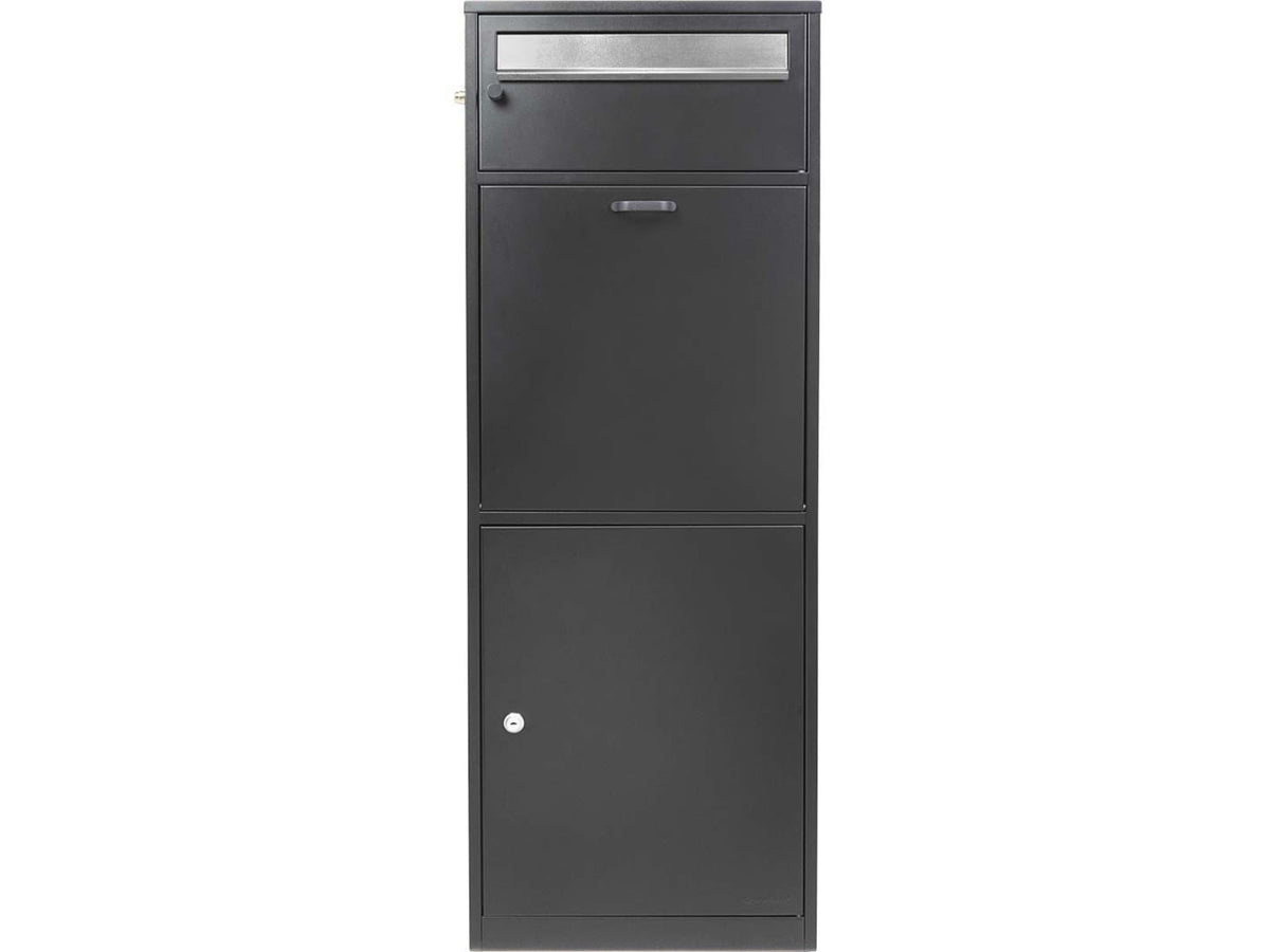 Barska MPB-700 Mail and Parcel Box 2 Keys Black Large CB13704