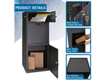 Barska MPB-700 Mail and Parcel Box 2 Keys Black Large CB13704