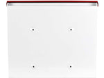 Barska Retro Locking Wall Mount Mailbox. 13in Width Cream-Red Small CB13700