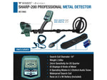 Barska Sharp-200 Professional Metal Detector Field Kit Black/Green Medium BE13962