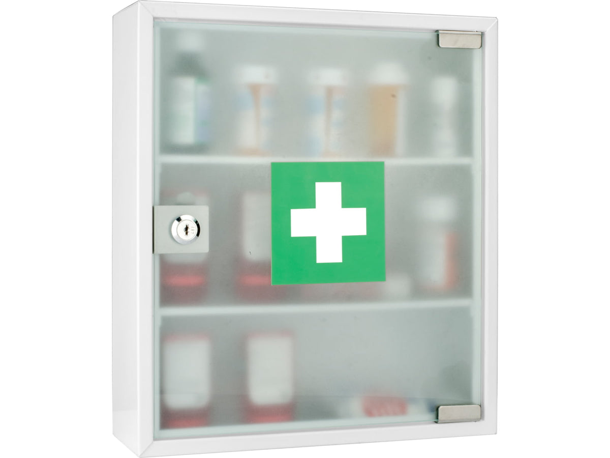 Barska Standard Medical Cabinet12.4x3.94x14.17inWhite CB12822