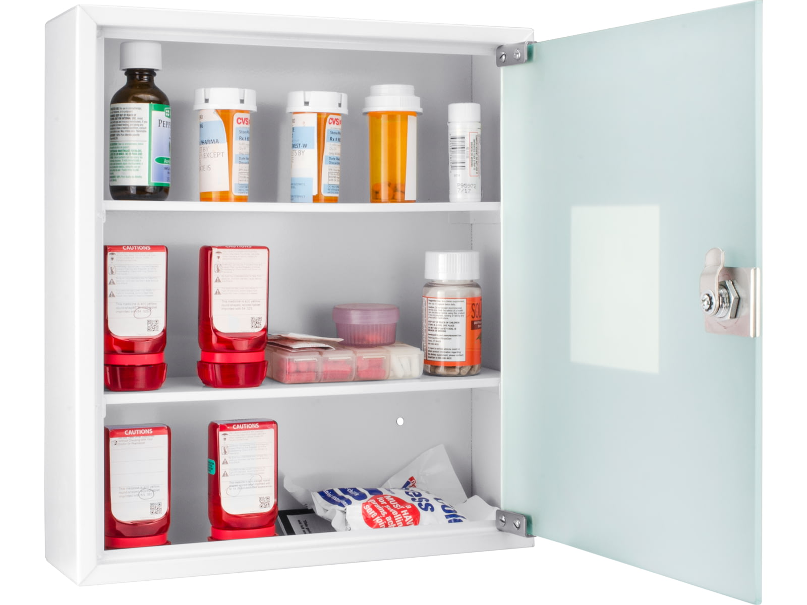 Barska Standard Medical Cabinet12.4x3.94x14.17inWhite CB12822