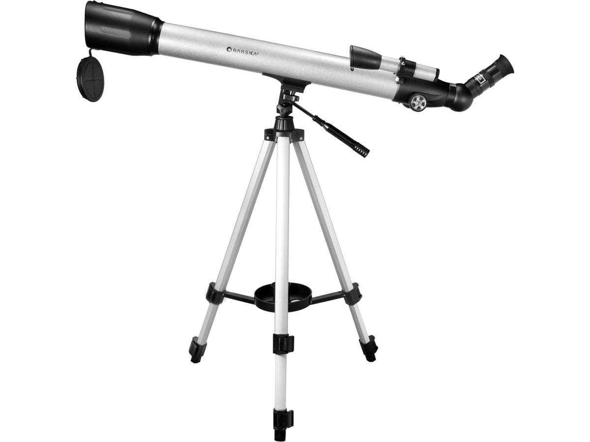 Barska Starwatcher 231 Power 60x700 mm Refractor Telescope w/ Finderscop Silver AE11124