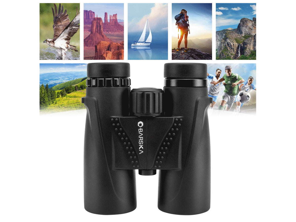 Barska WP Blackhawk 10x42mm BAK-4 Prism Binocular Black Small AB13434