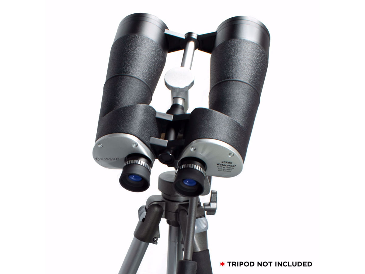 Barska WP Cosmos 20x80mm BAK-4 Porro Prism Astronomical Binoculars w/ Premium Carrying Case Metal Black Medium AB13640
