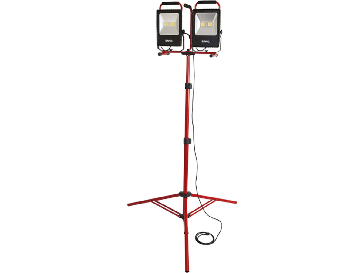Bayco Dual Fixture LED Work Light w/ Tripod Stand 10000 Lumens SL-1530