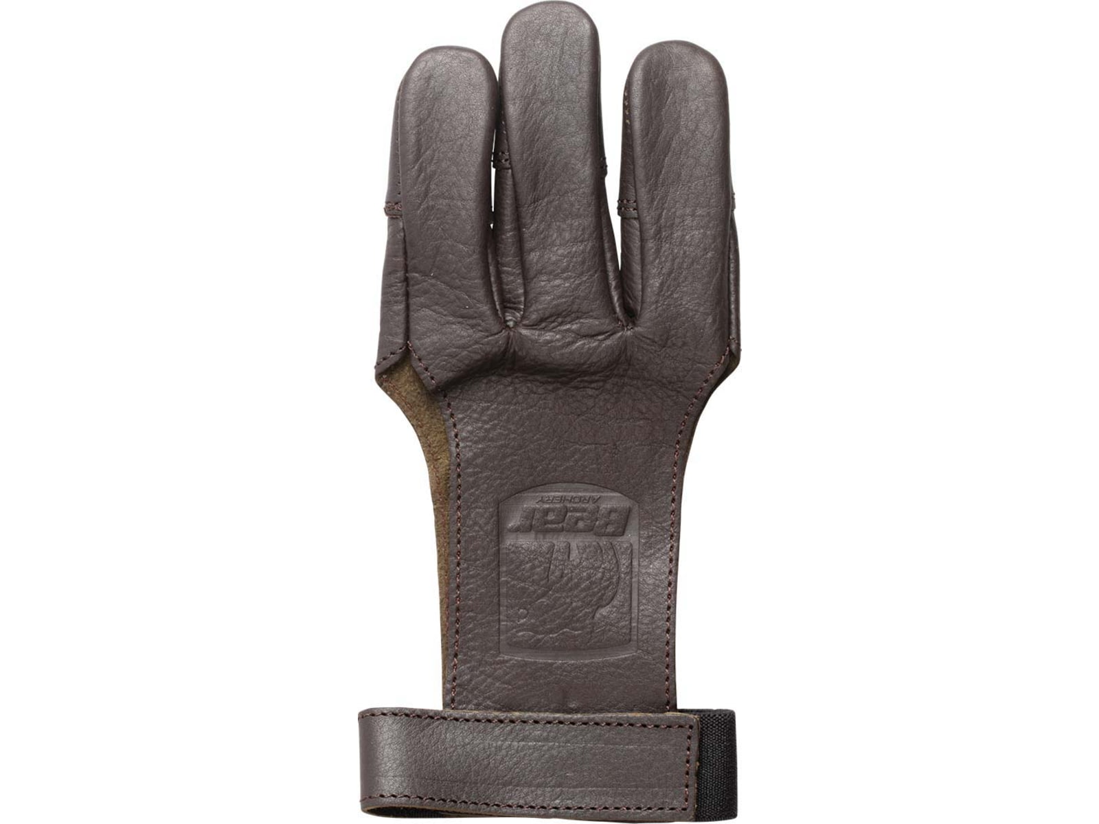 Bear Archery Leather Shooting Glove 3-finger Ambidextrous Lg