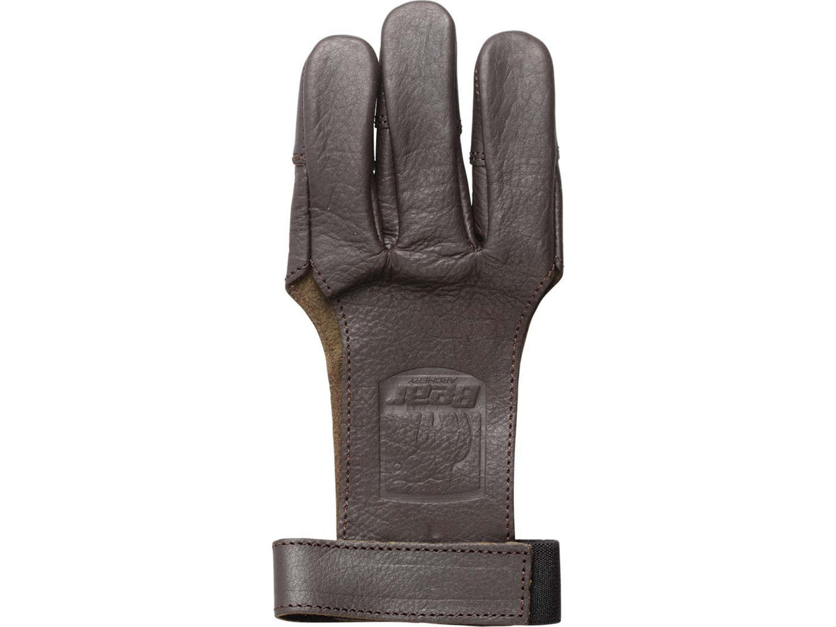 Bear Archery Leather Shooting Glove 3-finger Ambidextrous Lg