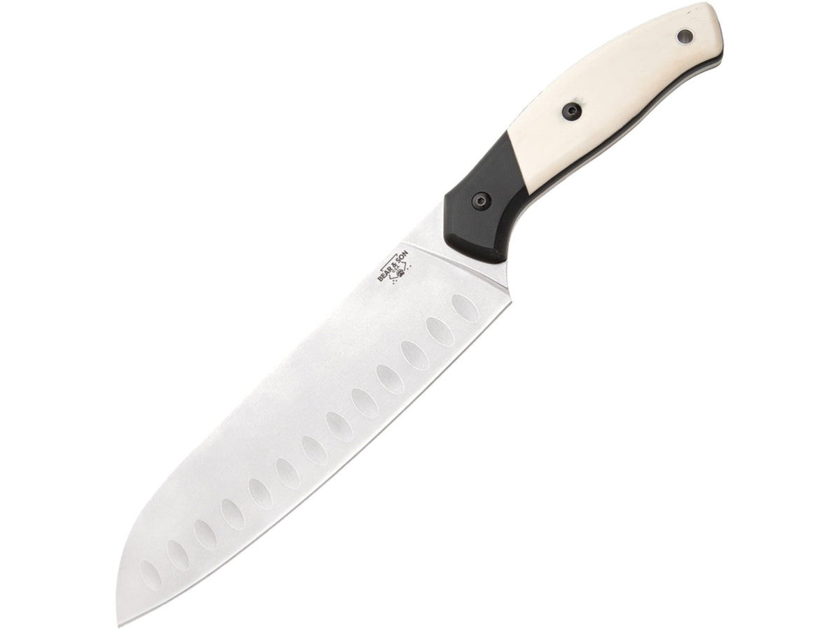 Bear & Son Cutlery Santoku White Bone BCWSB30