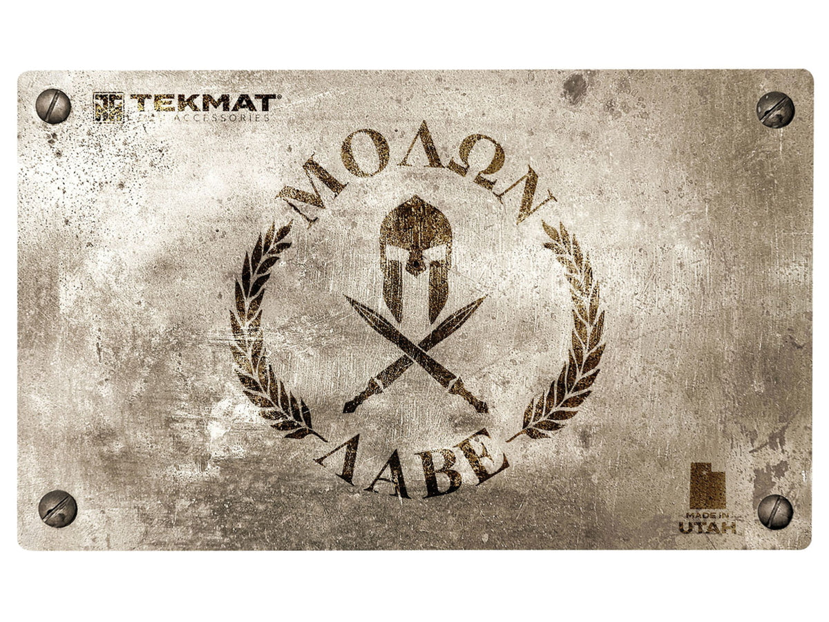 BECK TEK LLC TEKMAT Molon Labe Door Mat Molon Labe Spartan