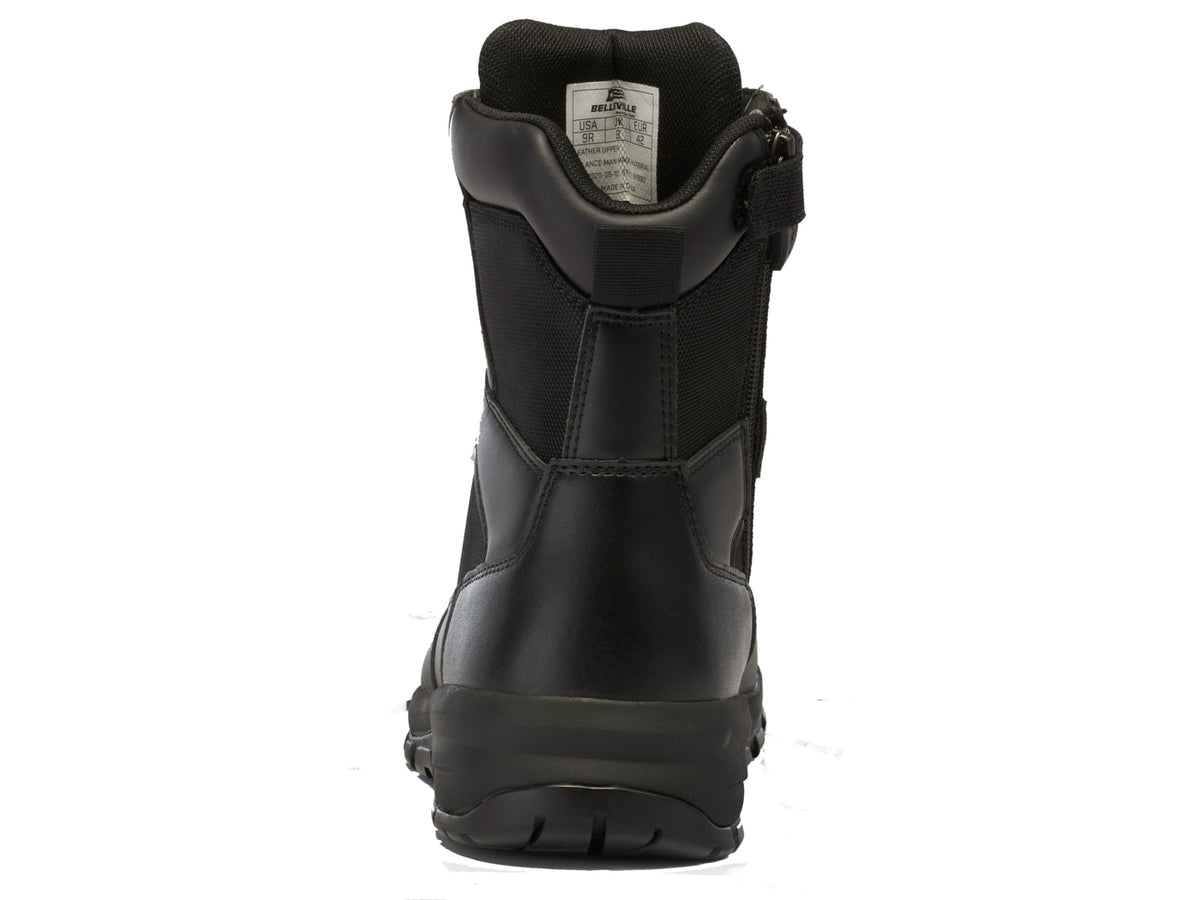 Belleville Spear Point BV918Z 8in Lightweight Side-Zip Tactical Boot - Mens Black 12 Regular