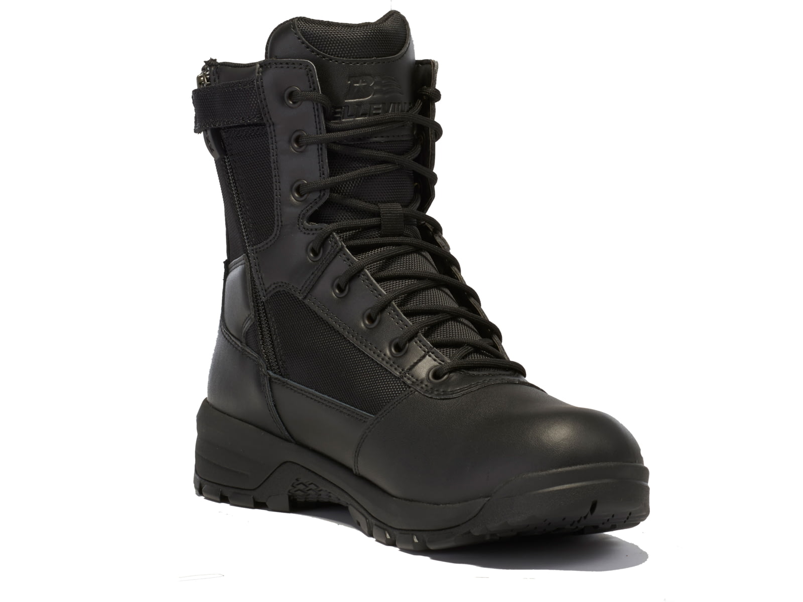 Belleville Spear Point BV918Z 8in Lightweight Side-Zip Tactical Boot - Mens Black 12 Regular