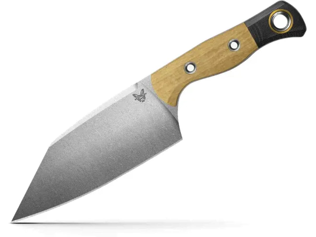 Benchmade Cutlery Station Kitchen Knife 5.97 in CPM-154 Stainless Steel Clip Point G10 Maple Valley
