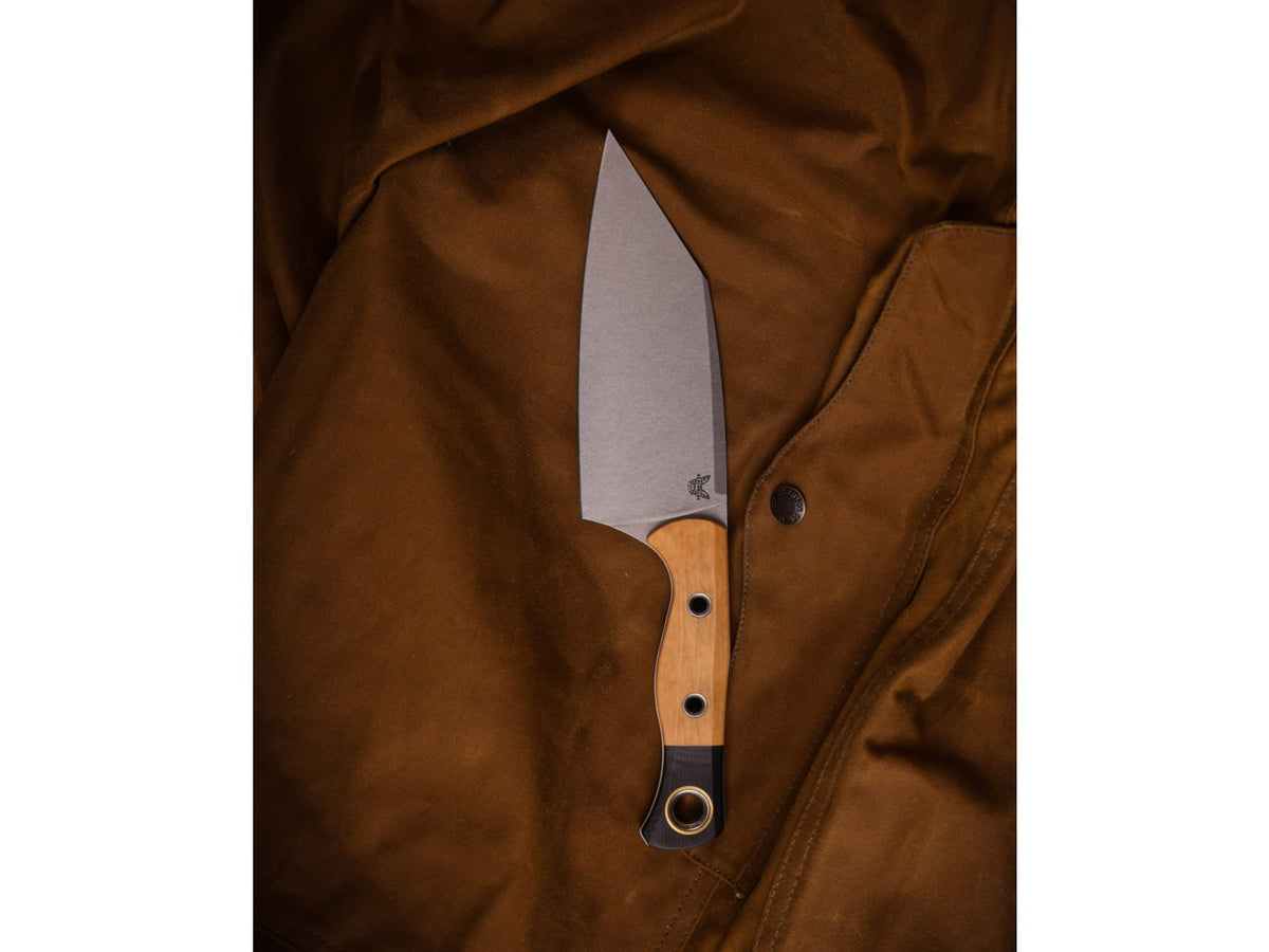 Benchmade Cutlery Station Kitchen Knife 5.97 in CPM-154 Stainless Steel Clip Point G10 Maple Valley