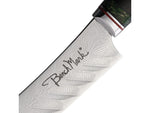 Benchmark Bread Damascus 8.00 in Kitchen Knife Rosewood and greenwood CECH002B
