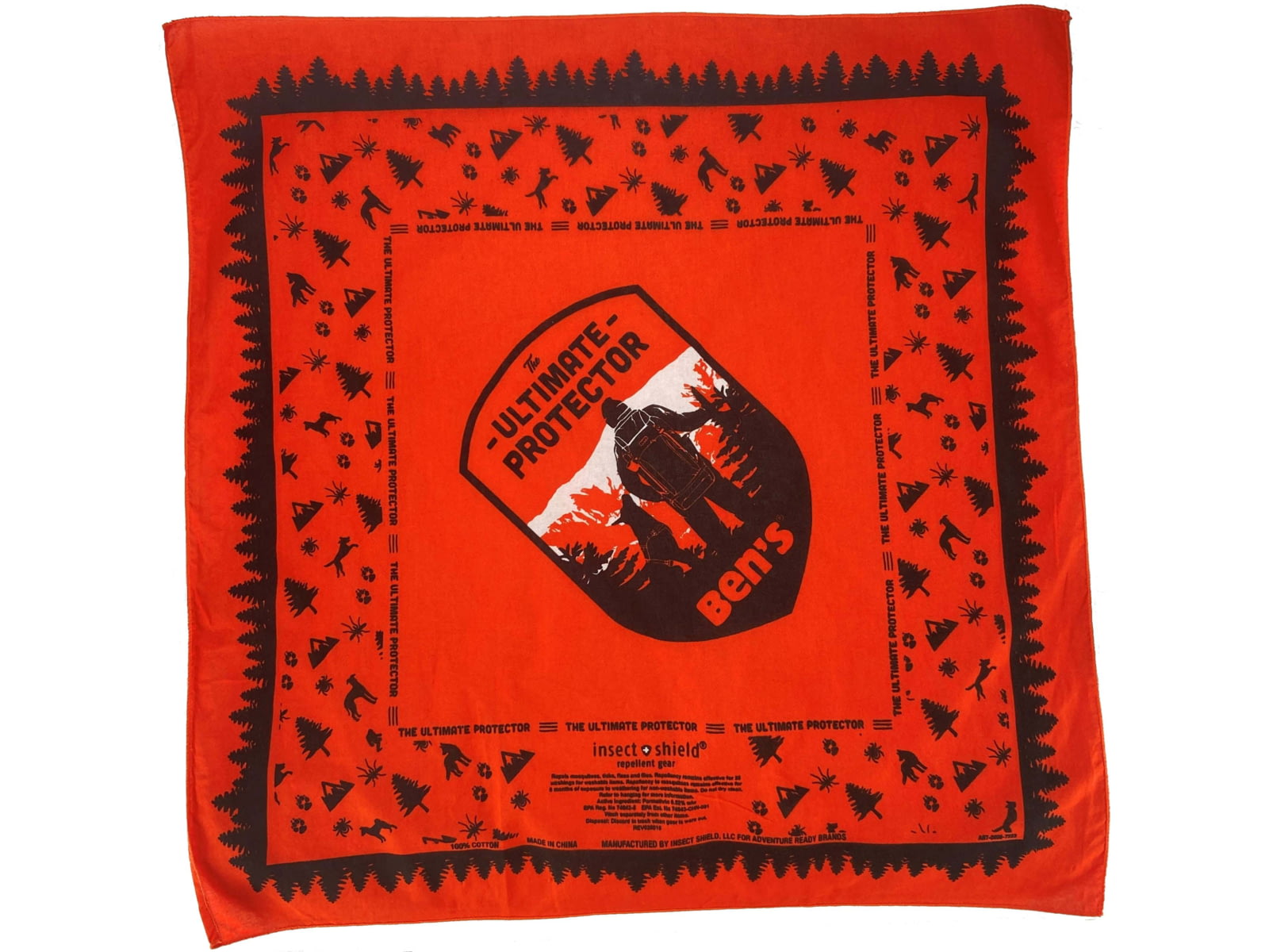 Ben's Bandana with Insect Shield Dog Orange