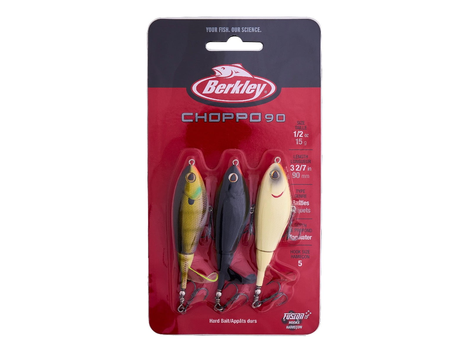 Berkley Choppo 3 Pack Kit Hard Baits Assorted 90 1596053