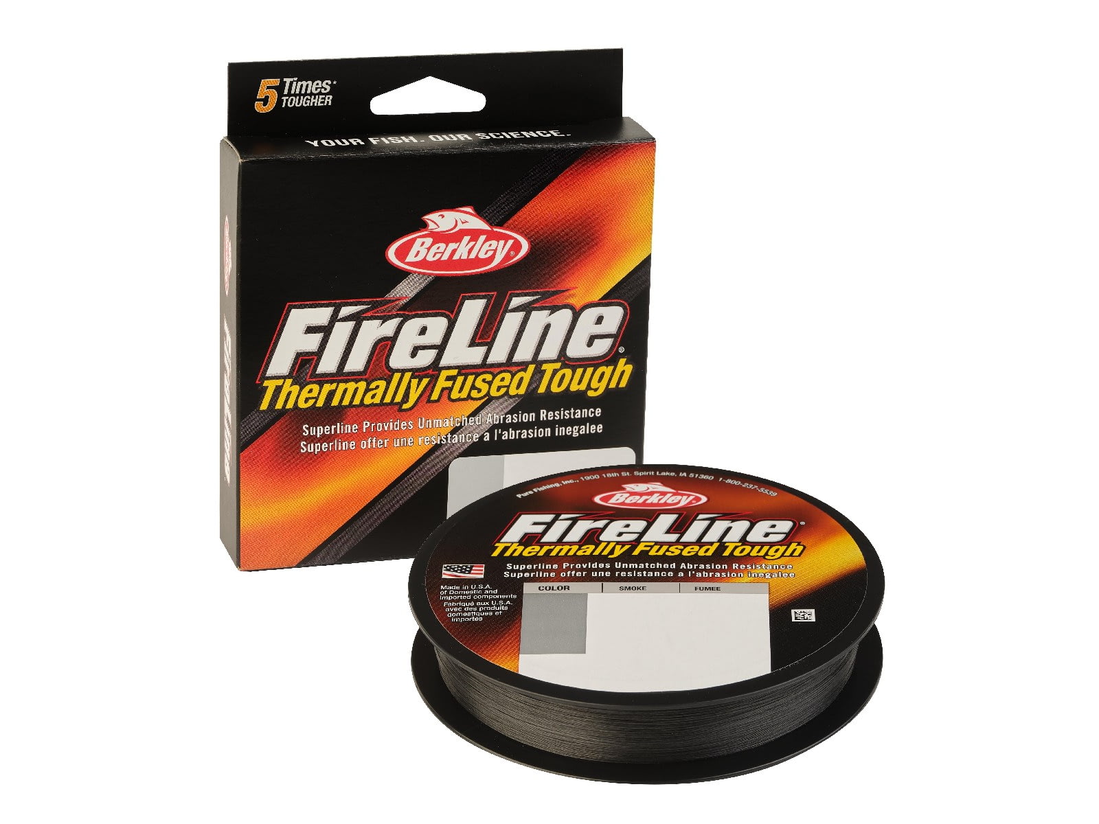 Berkley FireLine Superline 0.008in/0.20mm 10lb/4.5kg 125yd/114m 4 lb Smoke 0.008 in/0.20 mm