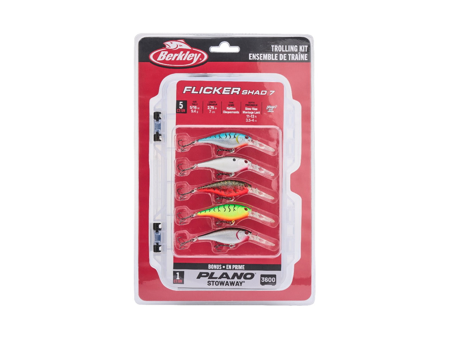 Berkley Flicker Shad Trolling Pack Soft Bait Lures Assorted 7 1590618