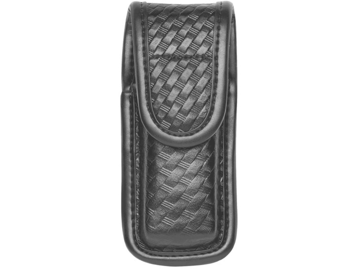 Bianchi 7903 Single Mag/Knife Pouch - Plain Black Hidden Snap 22933