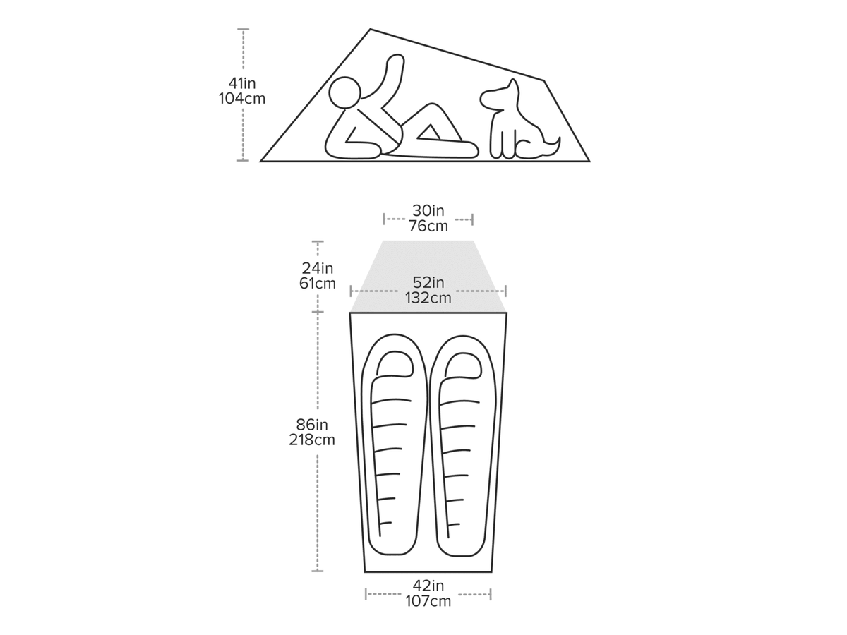 Big Agnes C Bar 2 Tent Vetiver TCB226