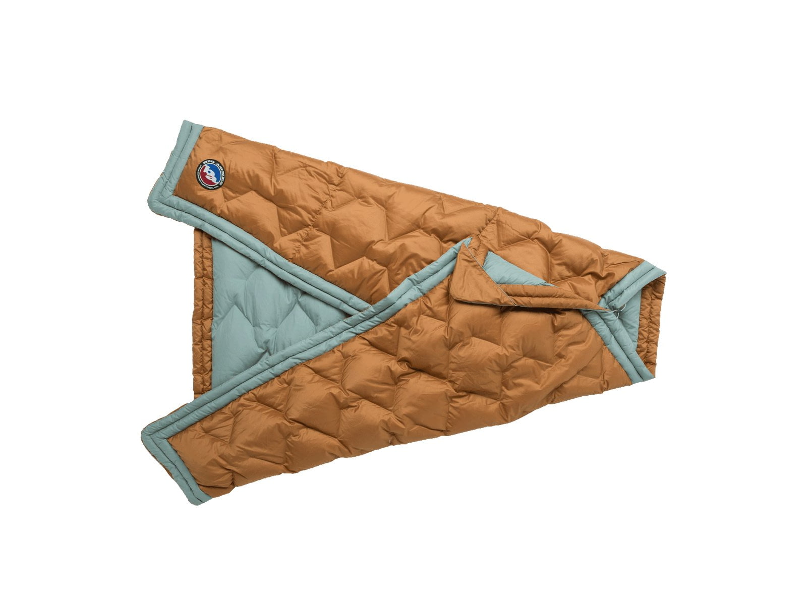 Big Agnes Camp Quillow Blanket Blue Surf/Brown Sugar One Size
