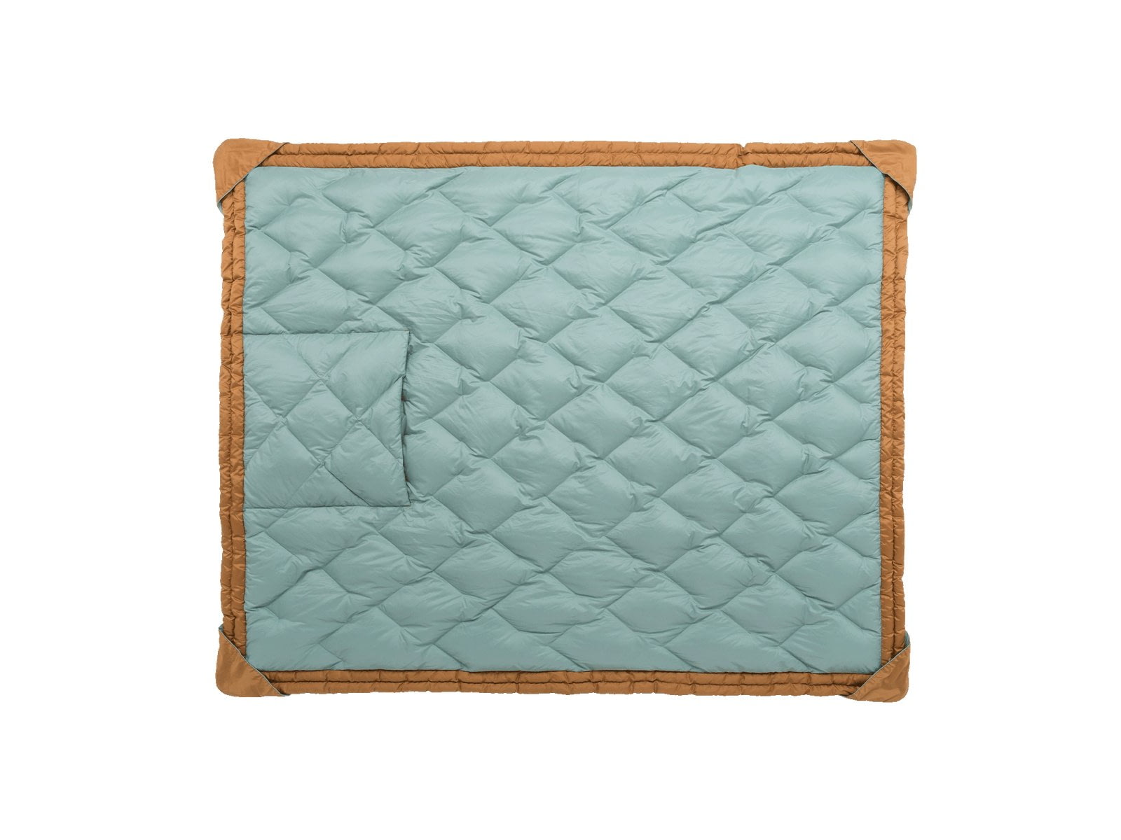 Big Agnes Camp Quillow Blanket Blue Surf/Brown Sugar One Size