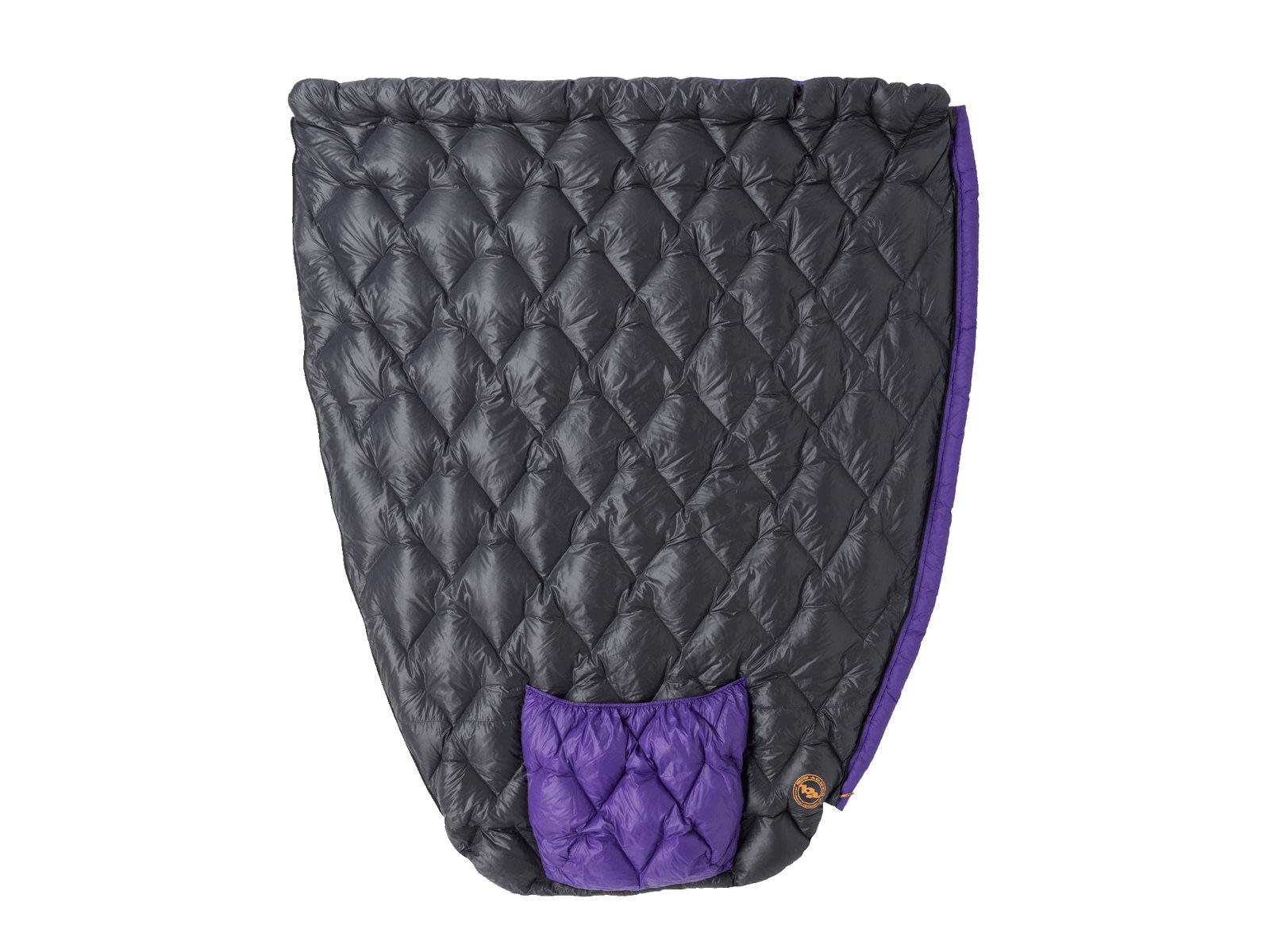 Big Agnes Fly Creek UL Zip Quilt 50 Sleeping Bag Asphalt/Royal Purple Long